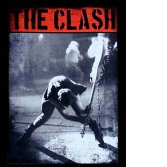 The Clash Smashing Guitar London is Calling Logo punk rock T-Shirt 2XL NWT - Picture 2 of 2